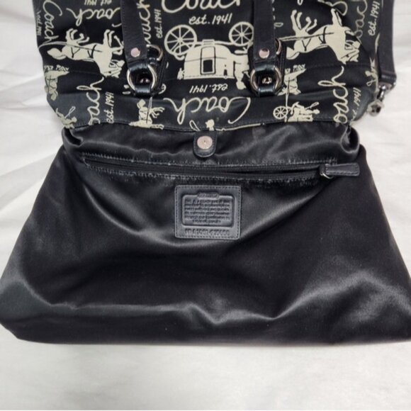 Coach Black and Cream Crossbody Bag - Picture 8 of 16